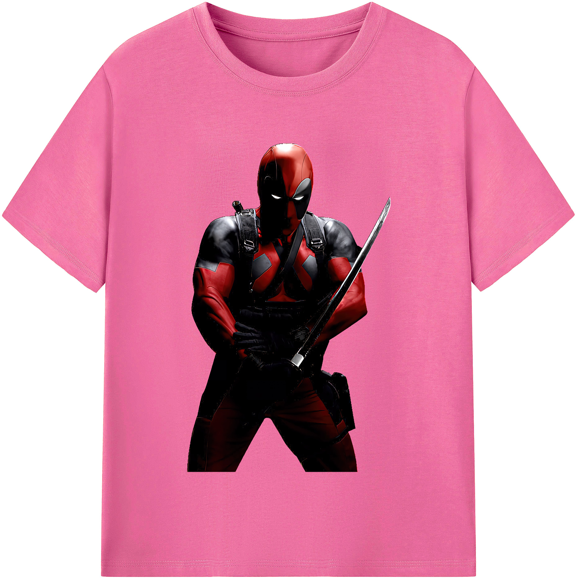 （画像用） Deadpool デッドプール レディースカジュアルプリントTシャツ（綿100％）